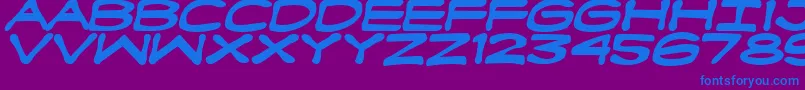 FanboyHardcoreBold Font – Blue Fonts on Purple Background
