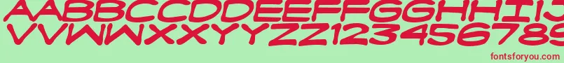 FanboyHardcoreBold Font – Red Fonts on Green Background