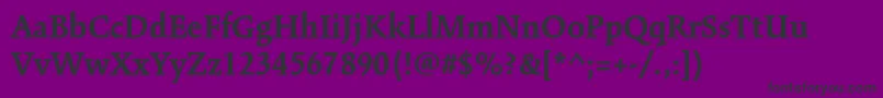 KinesisstdBold Font – Black Fonts on Purple Background