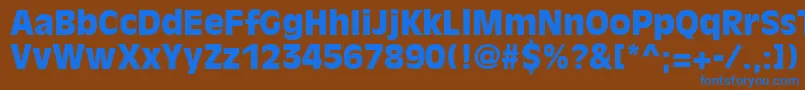 DecadeBlackSsiBlack Font – Blue Fonts on Brown Background
