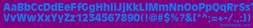 DecadeBlackSsiBlack Font – Blue Fonts on Purple Background