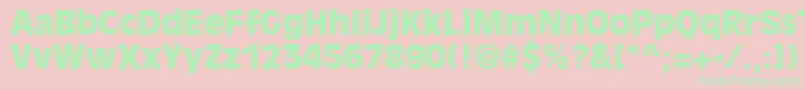 DecadeBlackSsiBlack Font – Green Fonts on Pink Background
