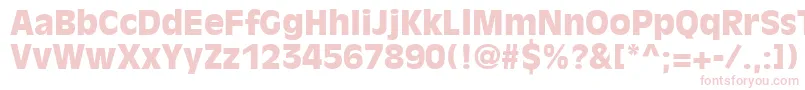 DecadeBlackSsiBlack Font – Pink Fonts on White Background