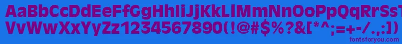 DecadeBlackSsiBlack Font – Purple Fonts on Blue Background