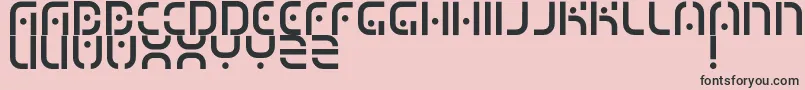 MizuRegular Font – Black Fonts on Pink Background
