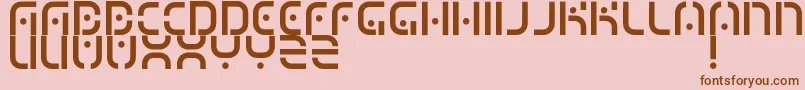 MizuRegular Font – Brown Fonts on Pink Background