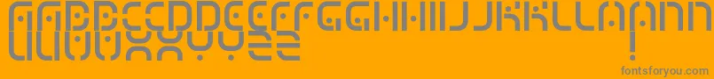 MizuRegular Font – Gray Fonts on Orange Background