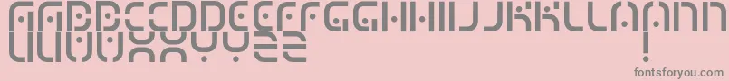 MizuRegular Font – Gray Fonts on Pink Background