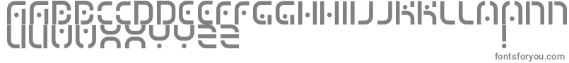フォントMizuRegular – 白い背景に灰色の文字