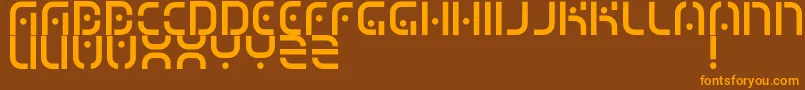 MizuRegular Font – Orange Fonts on Brown Background