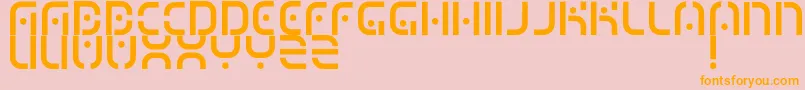MizuRegular Font – Orange Fonts on Pink Background