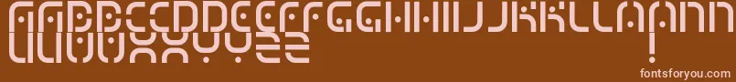 MizuRegular Font – Pink Fonts on Brown Background