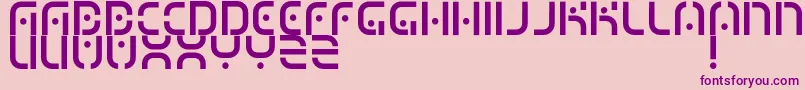 MizuRegular Font – Purple Fonts on Pink Background