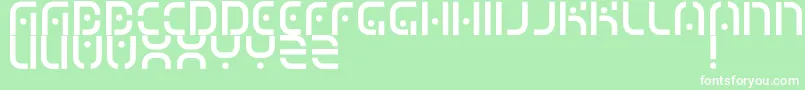 MizuRegular Font – White Fonts on Green Background