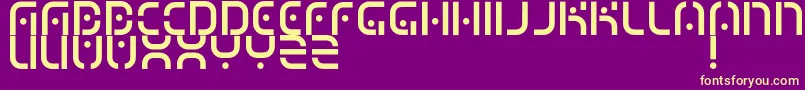 MizuRegular Font – Yellow Fonts on Purple Background