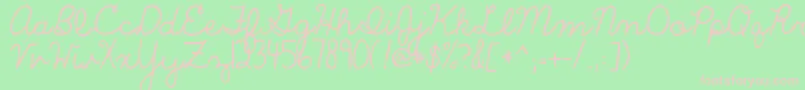 Theonlyexception Font – Pink Fonts on Green Background