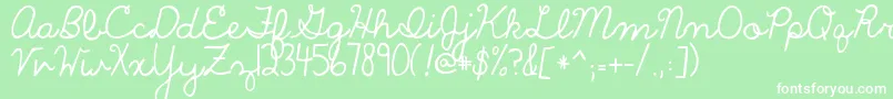 Theonlyexception Font – White Fonts on Green Background