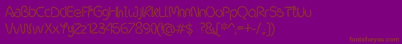 Шрифт Robalek – коричневые шрифты на фиолетовом фоне