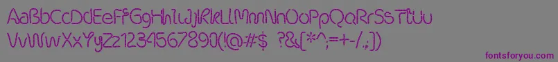 Robalek Font – Purple Fonts on Gray Background