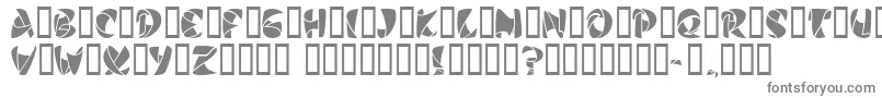 フォントStilettoBlack – 白い背景に灰色の文字