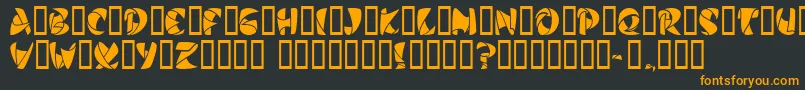 StilettoBlack Font – Orange Fonts on Black Background