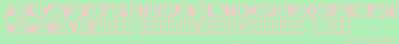 Police StilettoBlack – polices roses sur fond vert