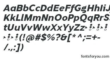 TripletaExtraboldItalic font – big Fonts