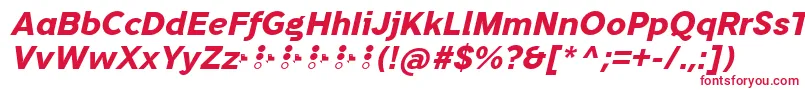 TripletaExtraboldItalic Font – Red Fonts