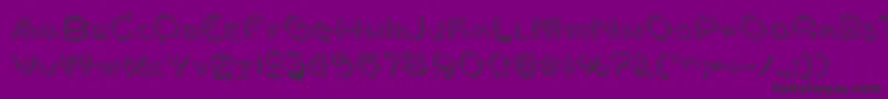 Berserkers-Schriftart – Schwarze Schriften auf violettem Hintergrund