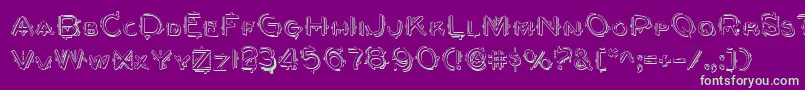 Berserkers Font – Green Fonts on Purple Background