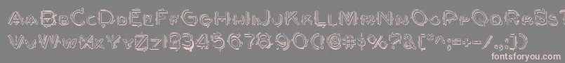 Berserkers Font – Pink Fonts on Gray Background