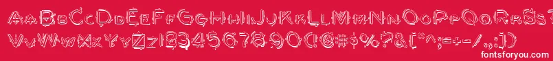 Berserkers Font – White Fonts on Red Background