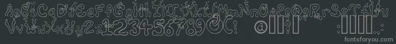 MontezumasRevenge Font – Gray Fonts on Black Background
