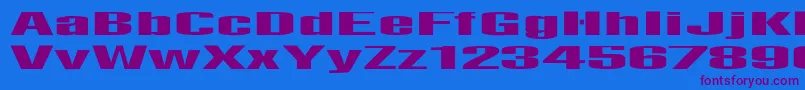 Nighttime Font – Purple Fonts on Blue Background