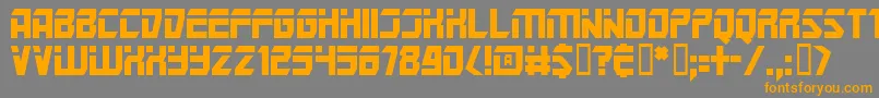 Mars ffy Font – Orange Fonts on Gray Background