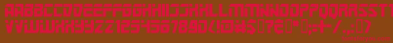 Mars ffy-Schriftart – Rote Schriften auf braunem Hintergrund