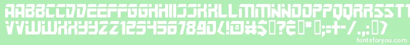 Mars ffy Font – White Fonts on Green Background