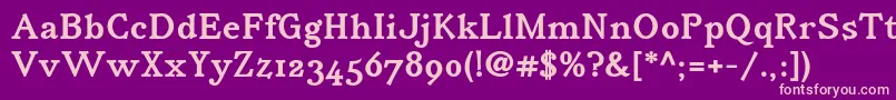 IrianisadfstdBold Font – Pink Fonts on Purple Background