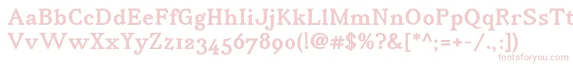 IrianisadfstdBold Font – Pink Fonts on White Background