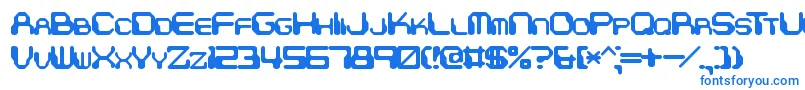 フォントChintzyCpuBrk – 白い背景に青い文字