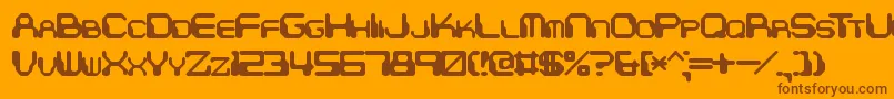 ChintzyCpuBrk Font – Brown Fonts on Orange Background