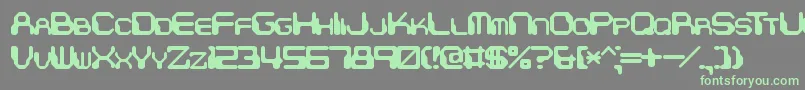 ChintzyCpuBrk Font – Green Fonts on Gray Background