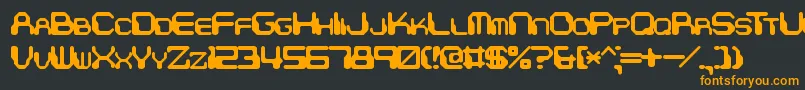 ChintzyCpuBrk Font – Orange Fonts on Black Background