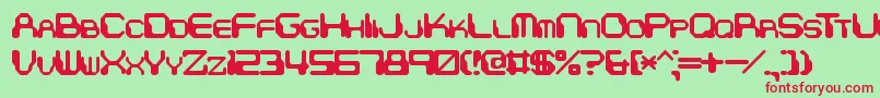 ChintzyCpuBrk Font – Red Fonts on Green Background