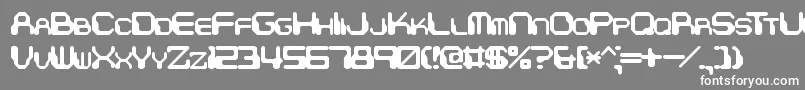 ChintzyCpuBrk Font – White Fonts on Gray Background