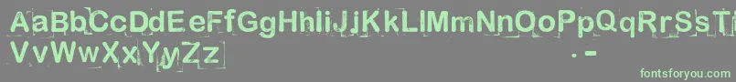 AnalProbe2012x-Schriftart – Grüne Schriften auf grauem Hintergrund
