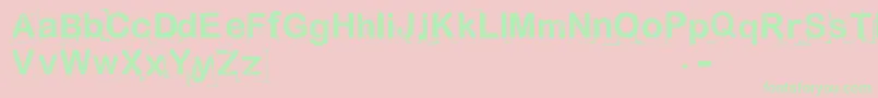 AnalProbe2012x Font – Green Fonts on Pink Background