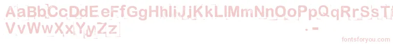 AnalProbe2012x-Schriftart – Rosa Schriften auf weißem Hintergrund