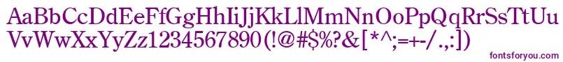 Centuryoldstyle Font – Purple Fonts on White Background