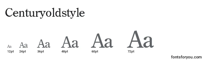Размеры шрифта Centuryoldstyle